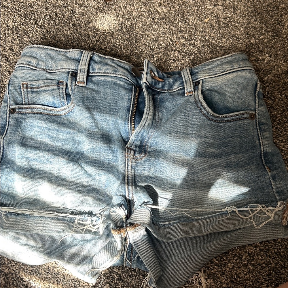 Altar'd State Light Blue Jean Shorts